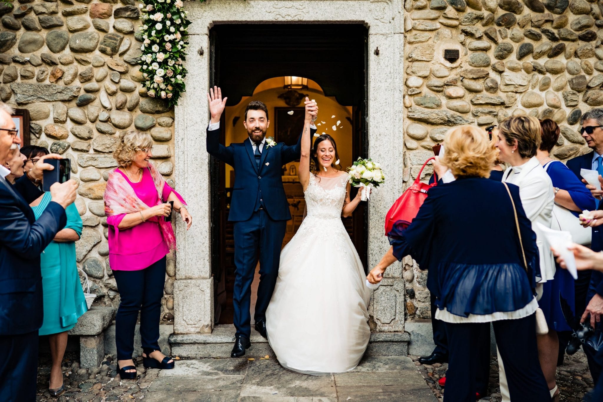 Fotografo Fotografia di Matrimonio Abbazia Santo Spirito Villa Giannone Rito Nozze uscita chiesa sposi