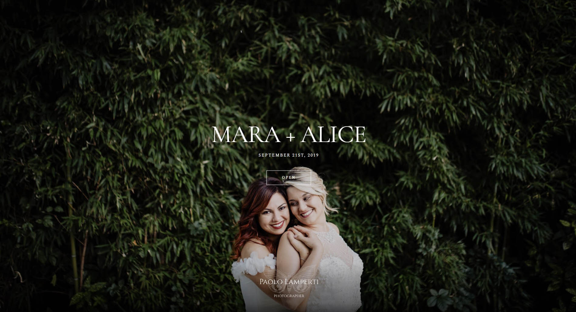 cover fotografo matrimonio galleria webgallery online privata pixieset clienti lamperti